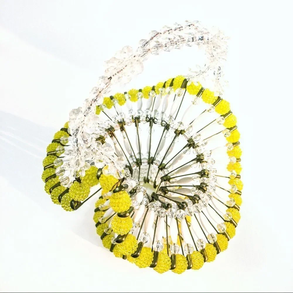 VTG MCM Safety Pin & Bead Basket